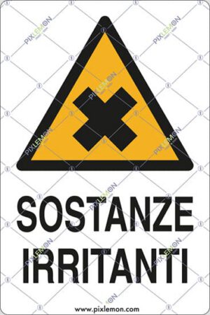 cartello SOSTANZE IRRITANTI