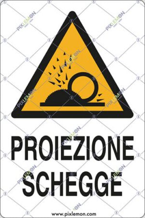 cartello PROIEZIONE SCHEGGE