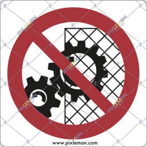 cartello (non rimuovere i dispositivi di sicurezza)