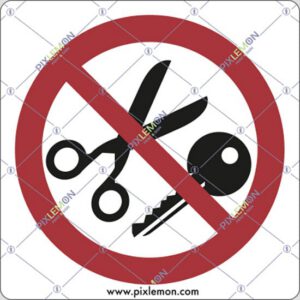 cartello (vietato entrare con oggetti metallici)