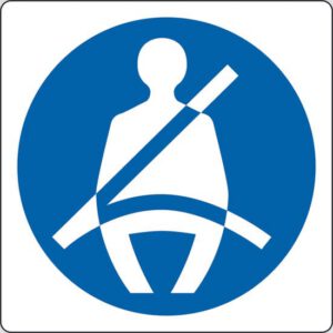 cartello (allacciare la cintura di sicurezza)