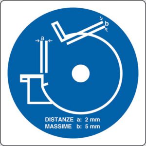 cartello (controllare il poggiapezzi)