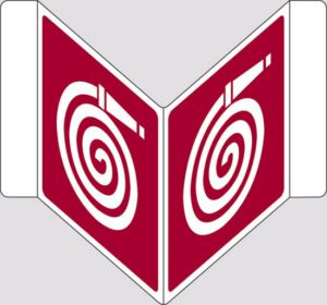 cartello bifacciale a "V" (idrante)