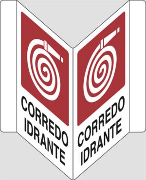 cartello bifacciale a "V" CORREDO IDRANTE