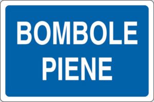 cartello BOMBOLE PIENE