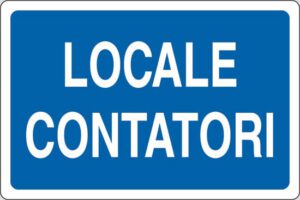 cartello LOCALE CONTATORI