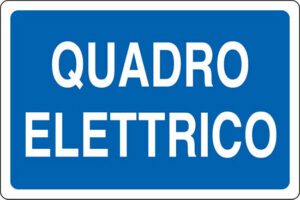 cartello QUADRO ELETTRICO