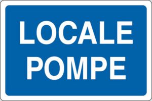 cartello LOCALE POMPE