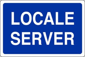 cartello LOCALE SERVER