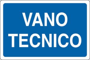 cartello VANO TECNICO