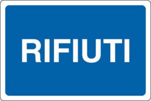 cartello RIFIUTI