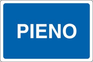 cartello PIENO