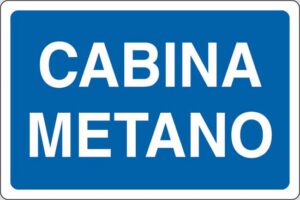 cartello CABINA METANO
