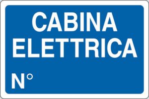 cartello CABINA ELETTRICA N°
