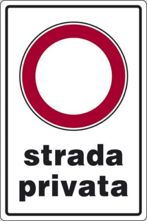 cartello strada privata