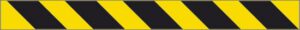 cartello rifrangente (fasce giallo nere)