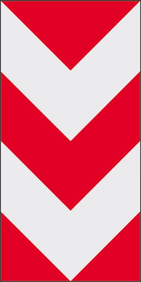 rifrangente fasce bianco rosse (classe 1 - 7 anni)