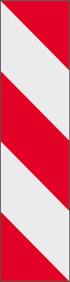 rifrangente fasce bianco rosse (classe 1 - 7 anni)