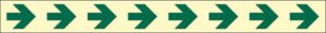 cartello verde (indicazione di direzione e del corrimano - con antiscivolo)