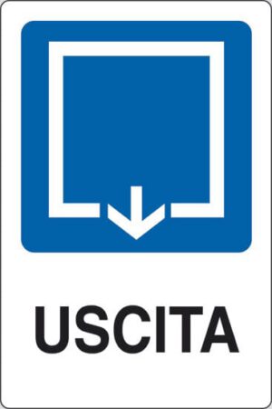 cartello USCITA