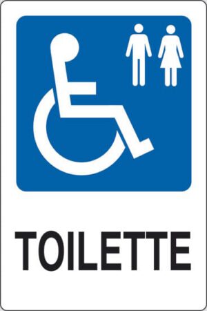 sign TOILETTE (disabled ladies and gentlemen)
