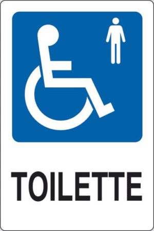 sign TOILETTE (disabled gentlemen)