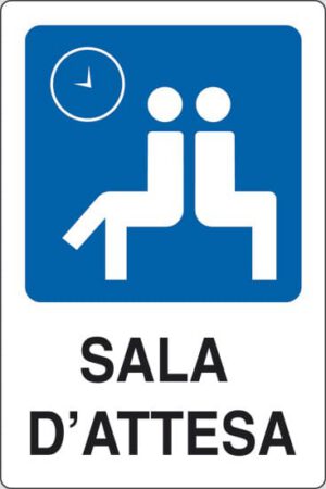 cartello SALA D'ATTESA