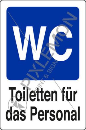 Toiletten für das Personal