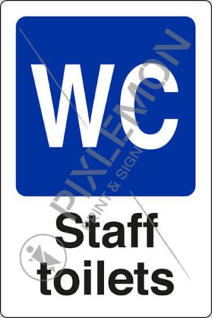 cartello Staff toilets
