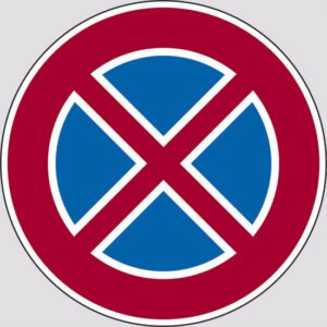 sign diameter 20 (no parking)