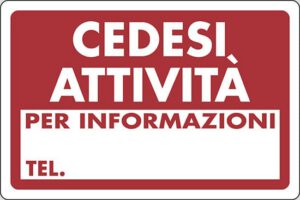 cartello CEDESI ATTIVITÀ PER INFORMAZIONI TEL.