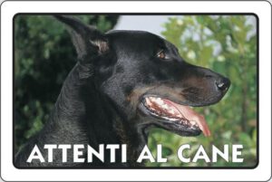 cartello ATTENTI AL CANE