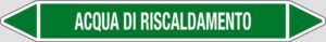 cartello ACQUA DI RISCALDAMENTO