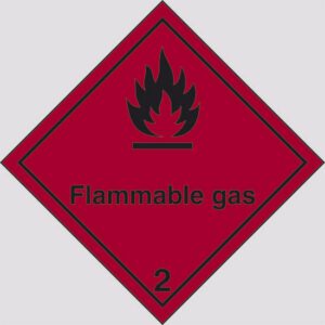 cartello Pericolo della classe 2 FLAMMABLE GAS