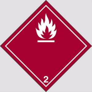 cartello Pericolo della classe 2 (Gas)