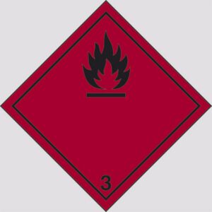 cartello Pericolo della classe 3 (Liquidi infiammabili)
