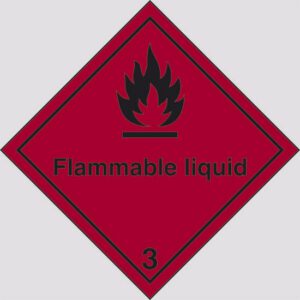 cartello Pericolo della classe 3 FLAMMABLE LIQUID