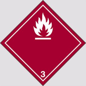 cartello Pericolo della classe 3 (Liquidi infiammabili)