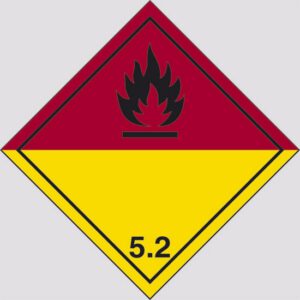 cartello Pericolo della classe 5.2 (Perossidi organici)