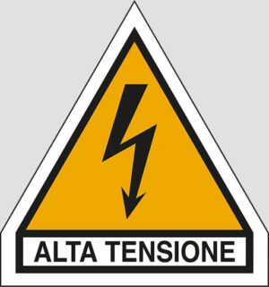 cartello Lato 12 -h 2 ALTA TENSIONE