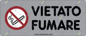 cartello VIETATO FUMARE