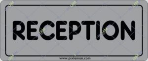 cartello RECEPTION