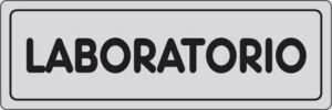 cartello LABORATORIO