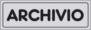 cartello ARCHIVIO