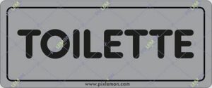 sign TOILETTE