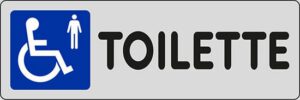 sign TOILETTE (disabled gentlemen)