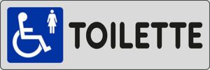 sign TOILETTE (disabled ladies)