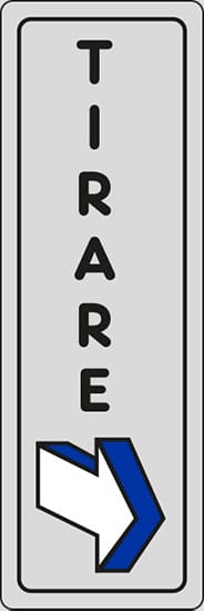 cartello TIRARE