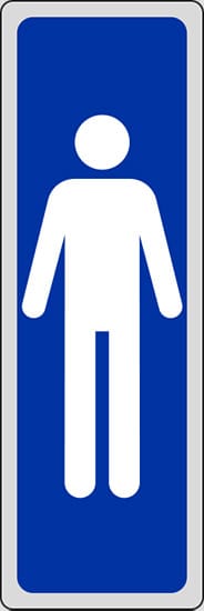 cartello (toilette uomini)