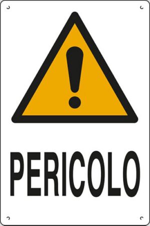 cartello polionda PERICOLO